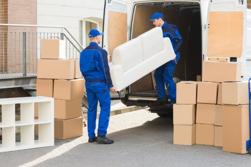 Man with van service preparing a local move in Finsbury Park