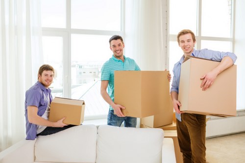 Specialist packing materials used for fragile items during a move