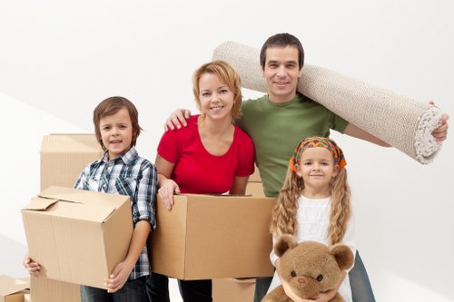 Removal van supporting a student move in Finsbury Park