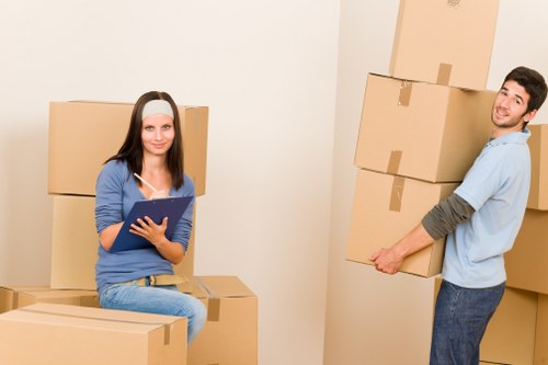 Moving day logistics in a Finsbury Park property